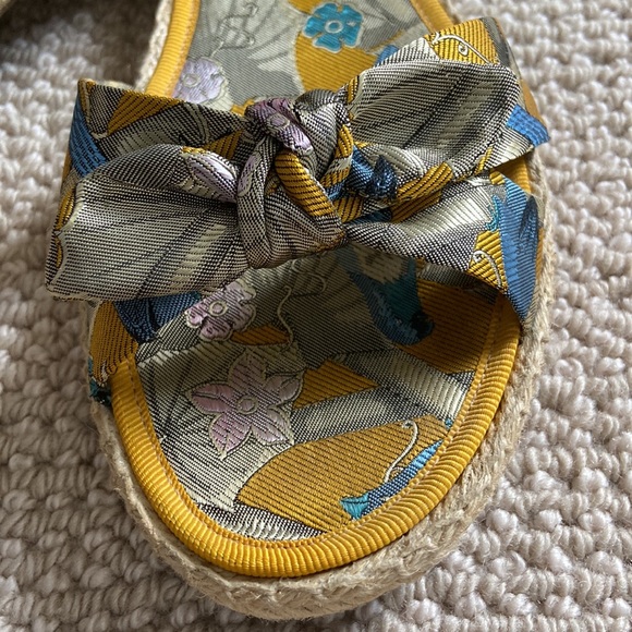 Tabitha Simmons espadrille silk slides - Picture 3 of 7